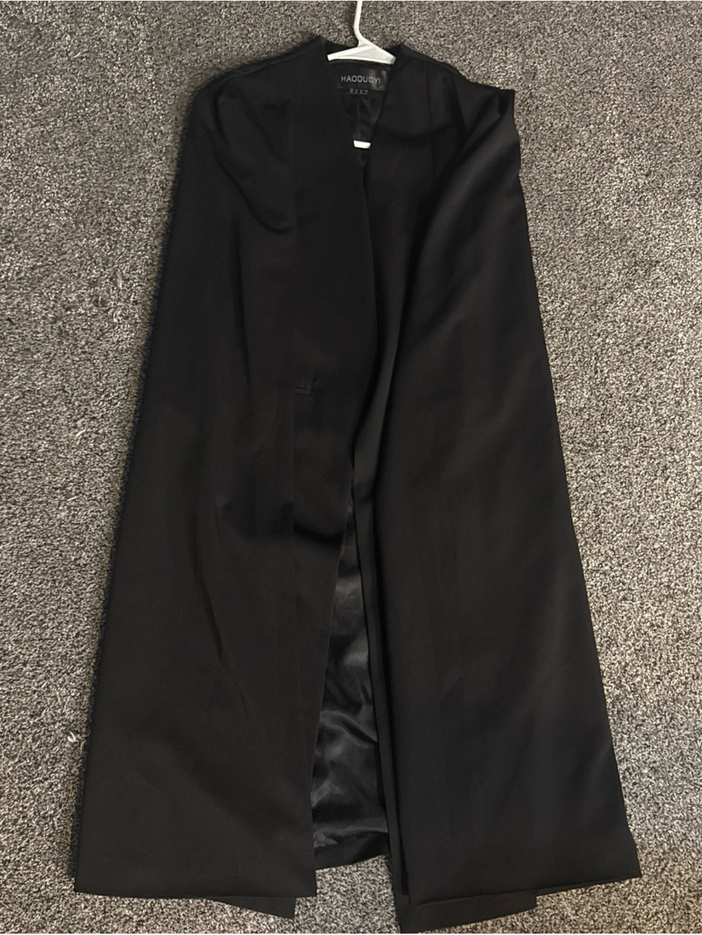 HAODUOYI Tall Longline Caped Blazer Jacket Casual Formal Capelet Sz 8 (L) Large